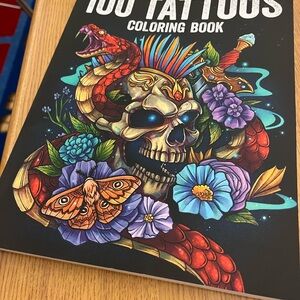 Colorful Tattoo Coloring Book